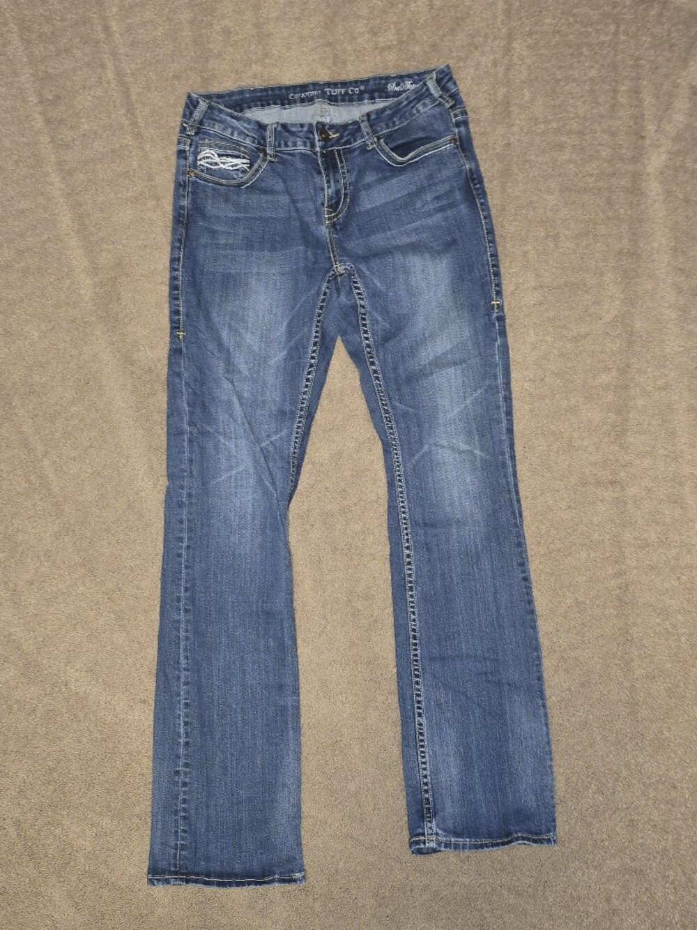 Cowgirl Tuff Boot Cut Jeans - Picture 2 of 7